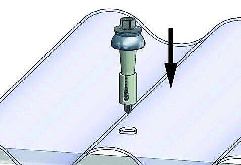 REISSER Abstandsset - Edelstahlschraube A2 mit EPDM Dichtung für Stahl-Unterkonstruktion