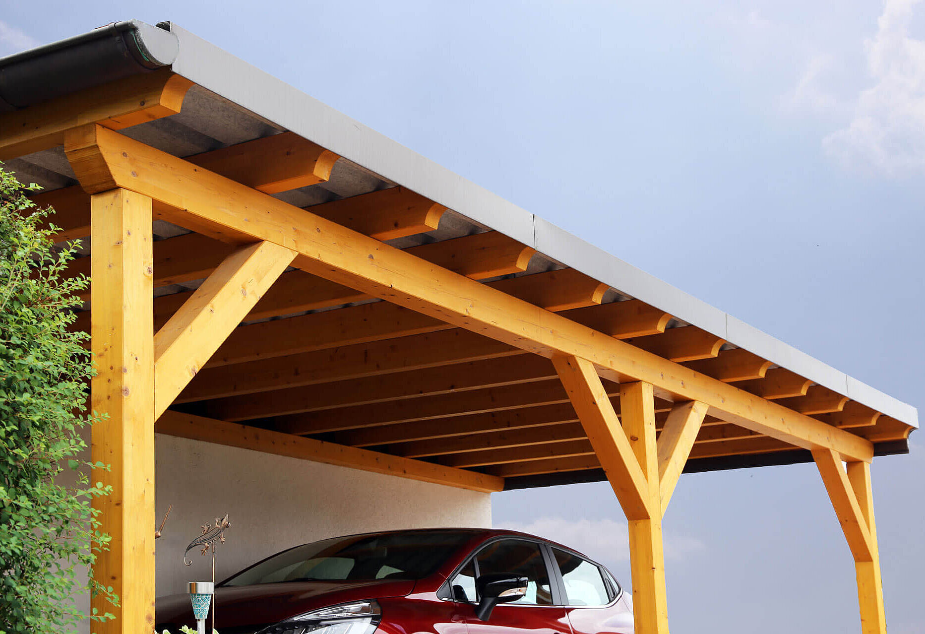 Carport - Überdachung mit dem Mehrwertblech von Siegmetall